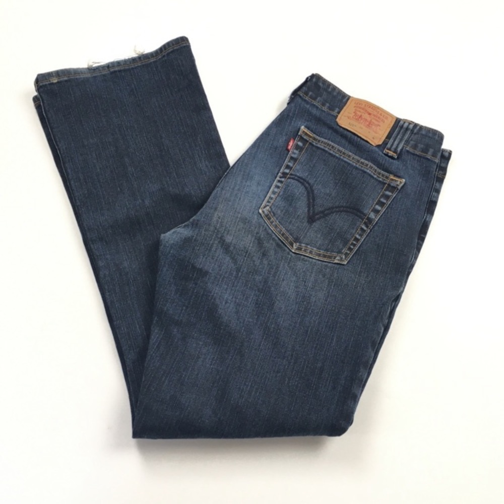 Levi’s 525 Downtowner Bootcut‎ Dark Wash Mid Rise Denim Jeans Women’s Sz 14